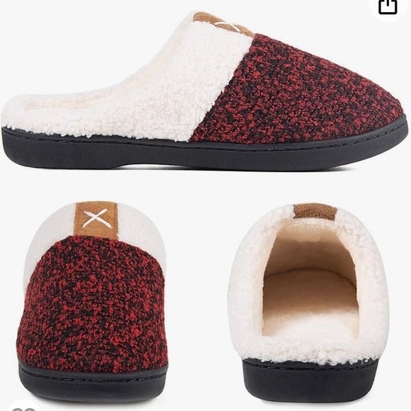 Memory Foam Slippers, Women's Comfortable Fleece 
Size : 7-8  25.5 - 26 Cm - Picture 3 of 5